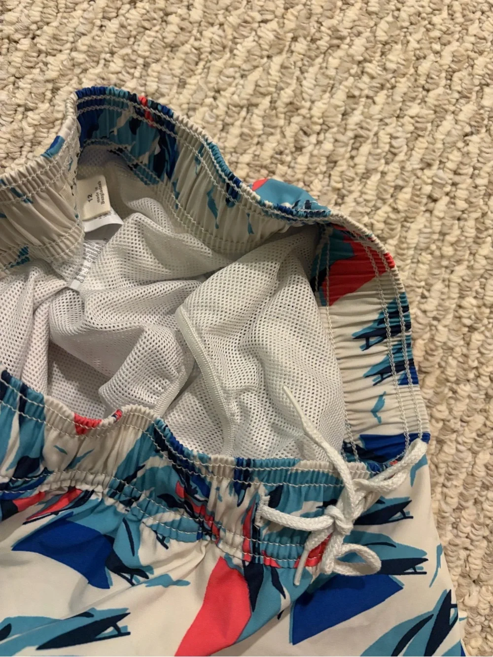 Crewcuts Sailboat Patterned Swim Shorts Boys Sz 12